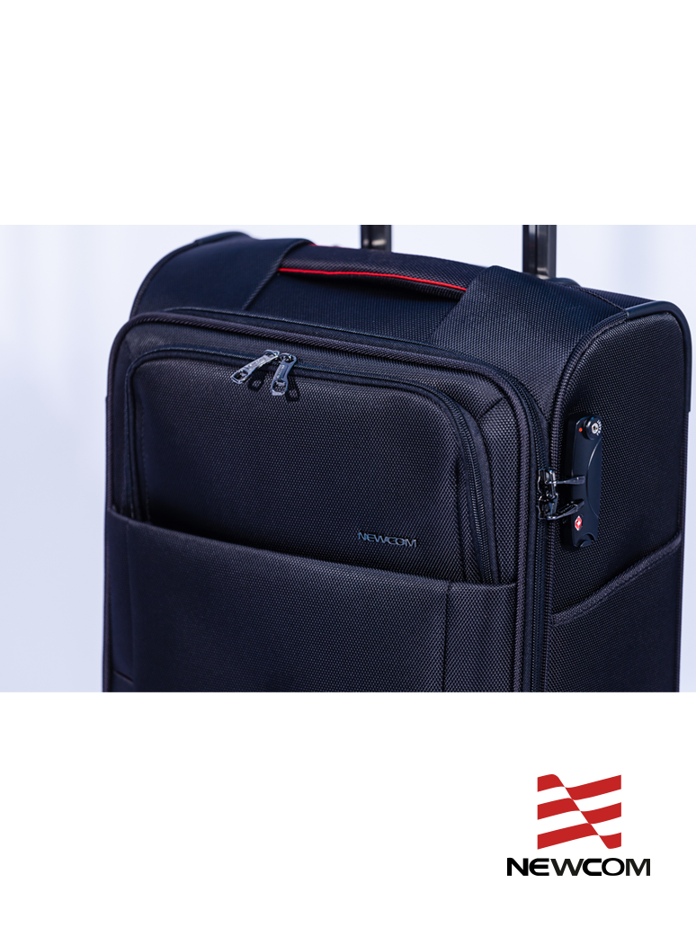 Newcom Aluminum Frame Spinner Travel Luggage Hard Case TSA Lock Trolley  Baggage 26