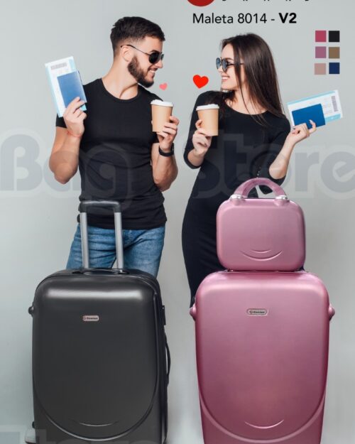 Set x 4 Piezas – 3 Maletas, 1 Neceser Viajero Genius 8014