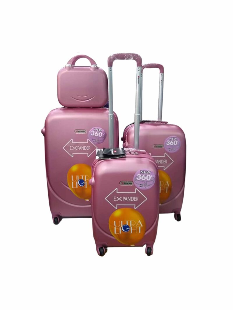 Set x 4 Piezas - 3 Maletas, 1 Neceser Viajero Genius 8014